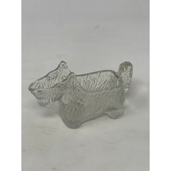 Vintage Scottie Dog Creamer 1930s Clear Glass Post Cereal #28 LE Smith Glass Co - Picture 5 of 9